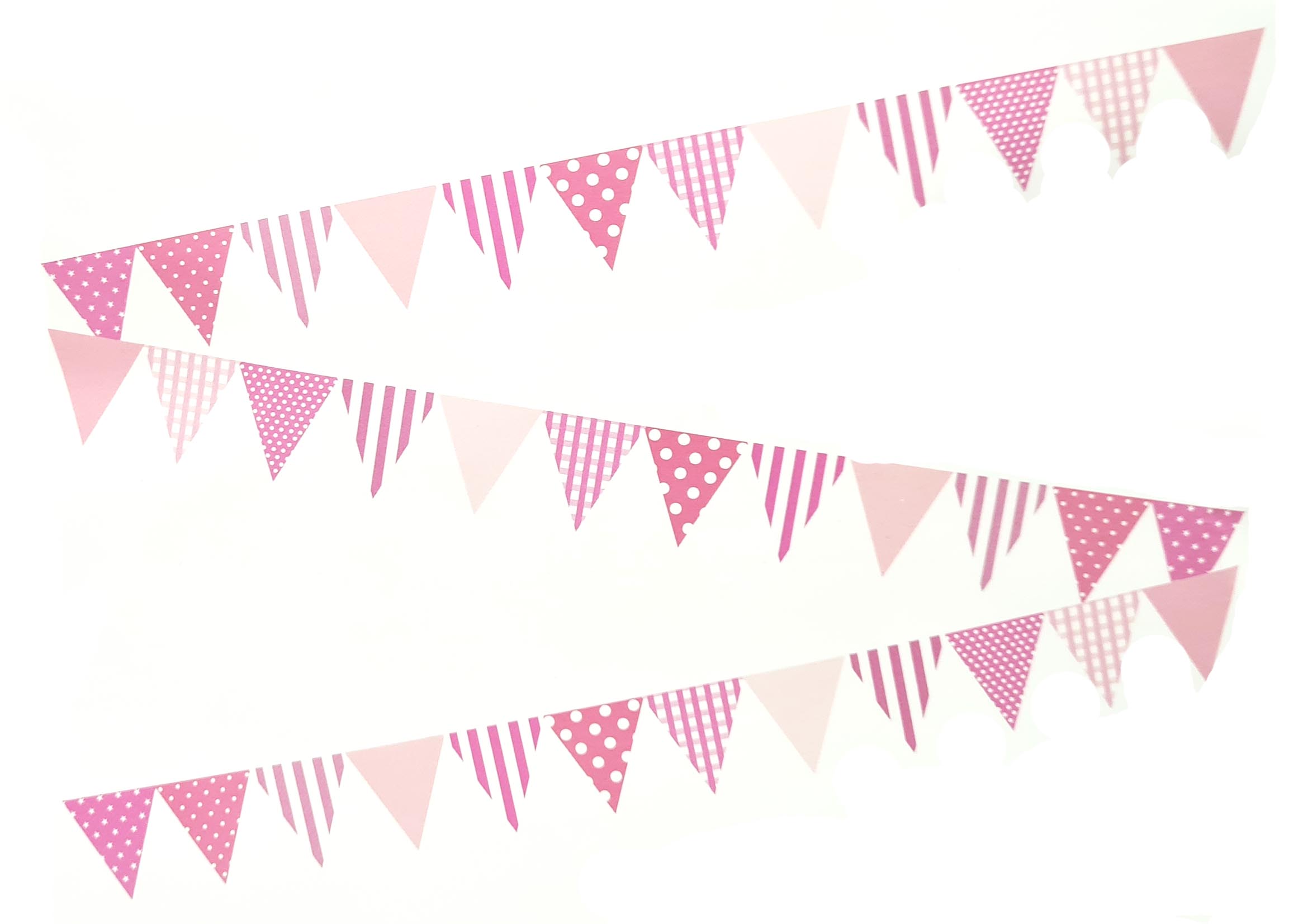 Pink Triangle Patterns Jointed Banner